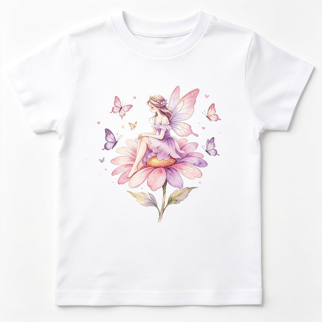 MAGICAL WATERCOLOR FAIRY PRINTED KIDS T-SHIRT